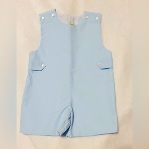 Le Za Me Light Blue Sleeveless Romper 
Size 24 Months.